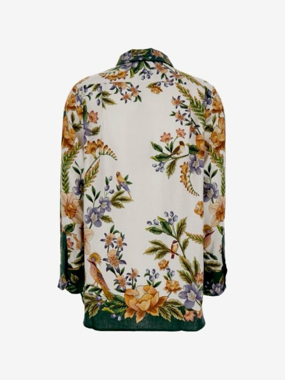 FARM Rio Sand Nature Botanical Linen Blend Buttondown Top Size Large NWT - Picture 4 of 16